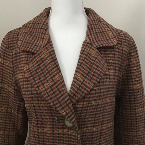 Sosken Studios Houndstooth Flare Coat - Picture 3 of 10